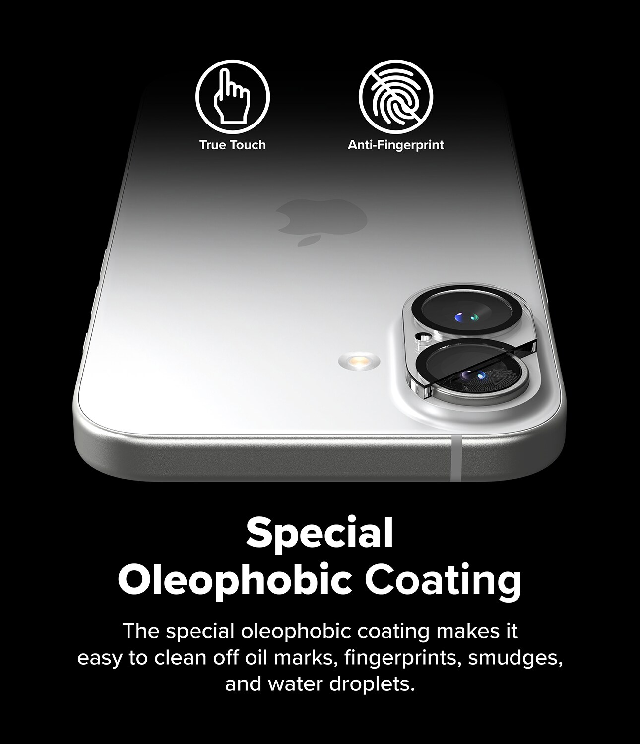 iPhone 16 Plus Kamerabeskyttelse i glas (2-pak)