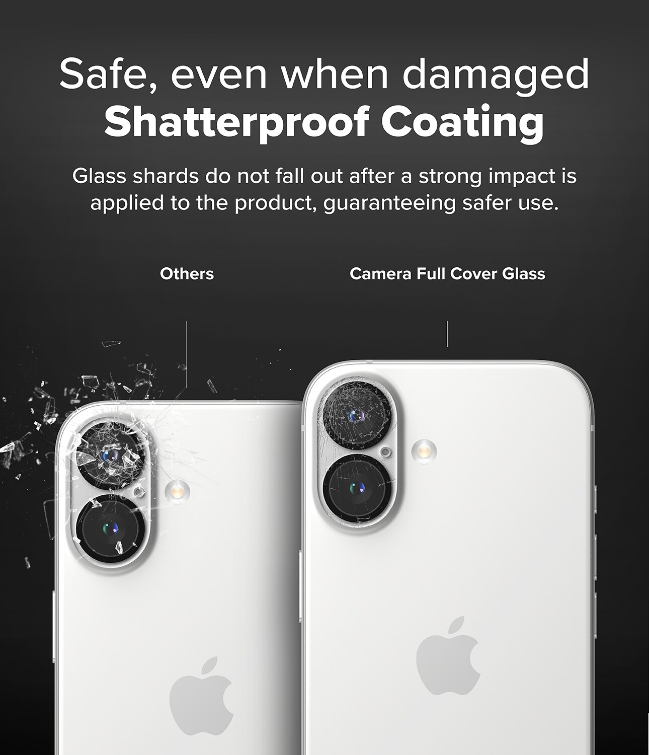 iPhone 16 Plus Kamerabeskyttelse i glas (2-pak)
