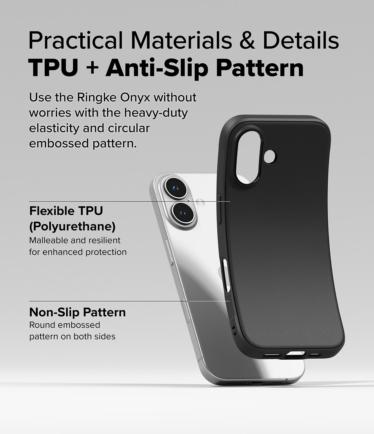iPhone 16 Onyx Cover, Black