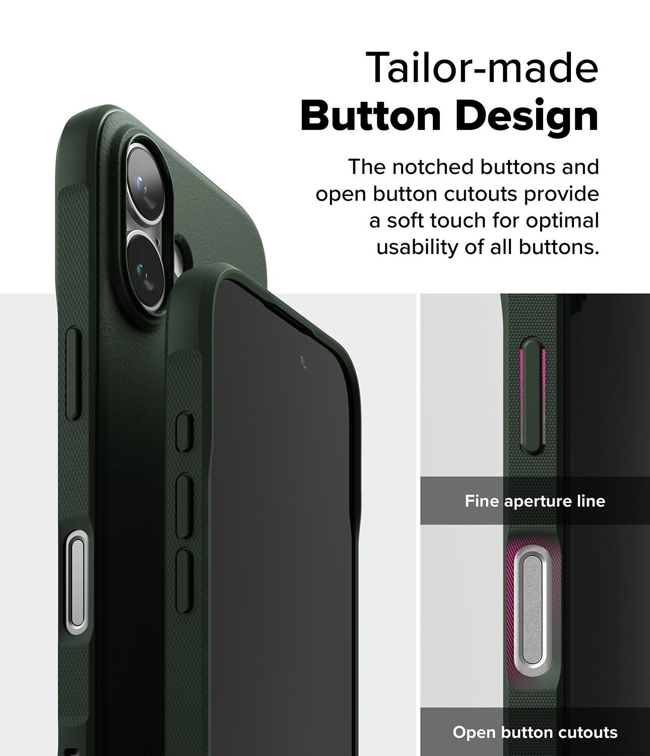 iPhone 16 Onyx Cover, Dark Green
