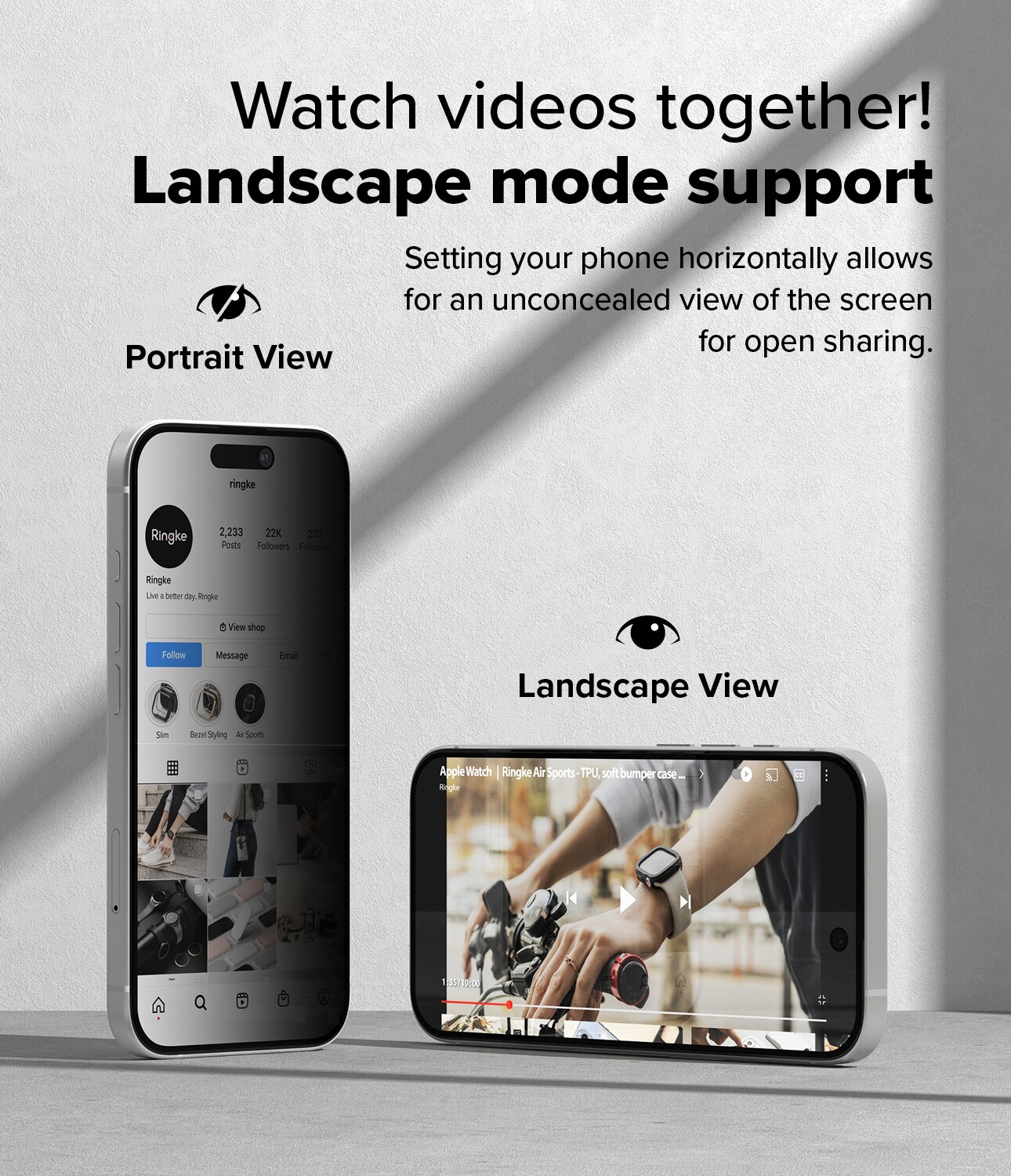 iPhone 15 Anti-spy skærmbeskytter i glas med monteringsramme (2-pak)