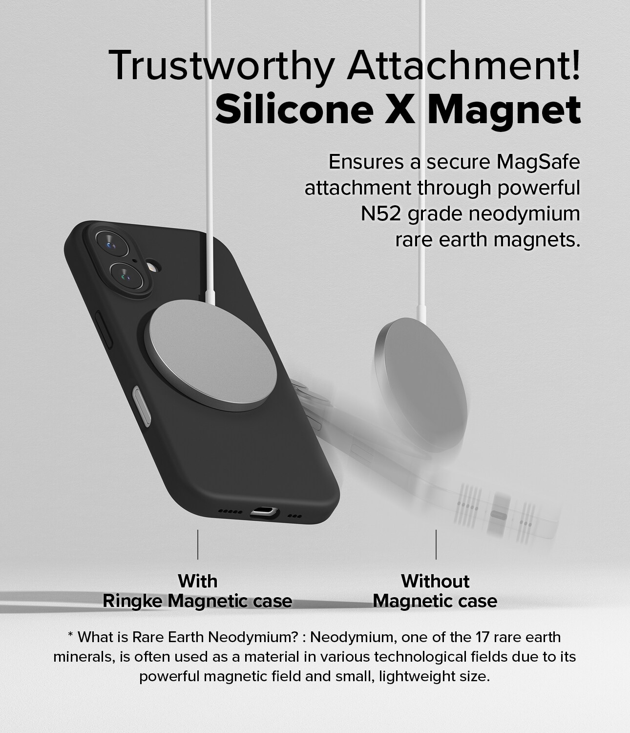 iPhone 16 MagSafe silikonecover, Black