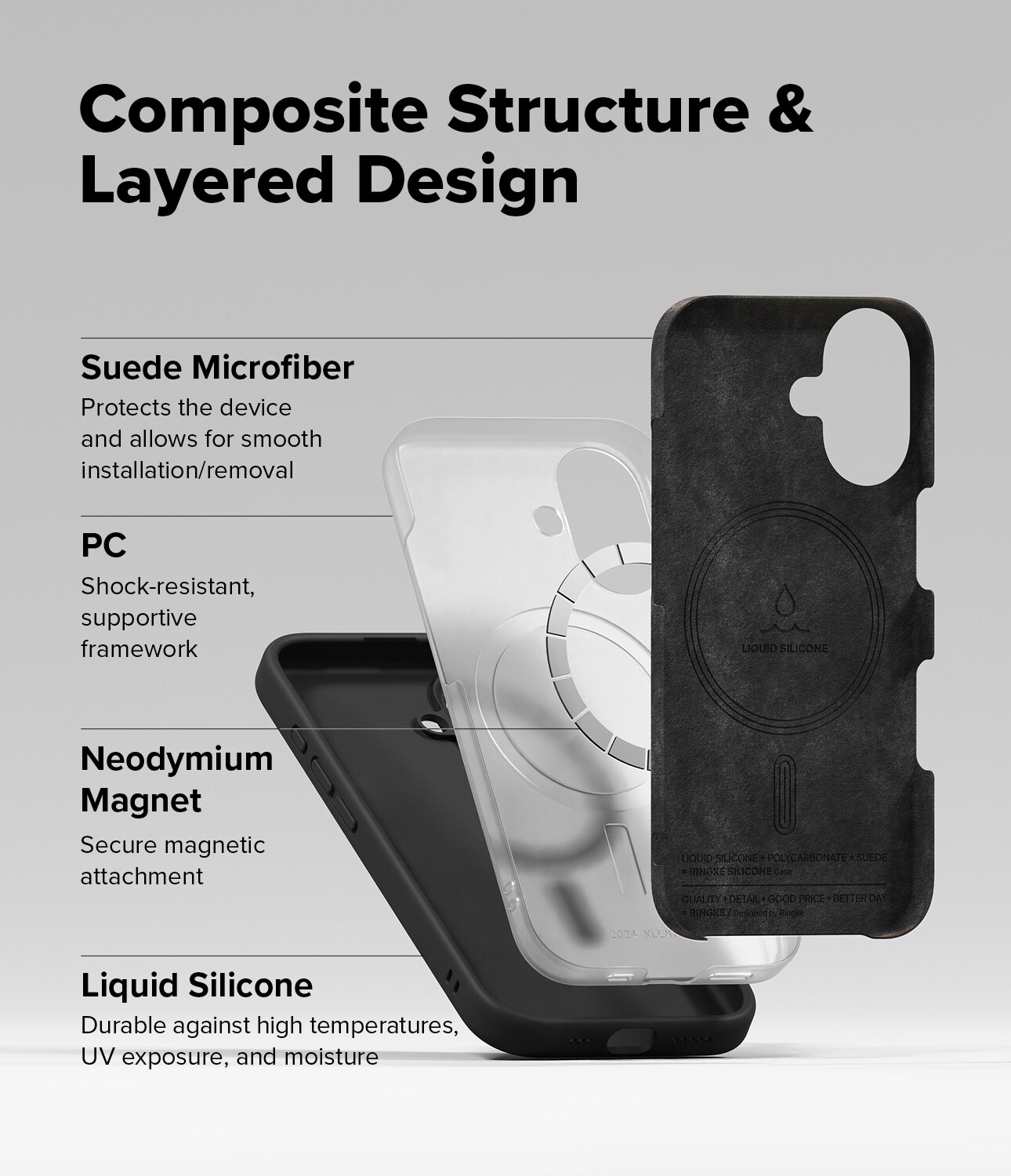 iPhone 16 MagSafe silikonecover, Black