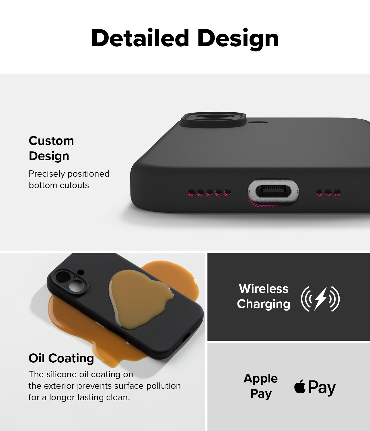 iPhone 16 MagSafe silikonecover, Black