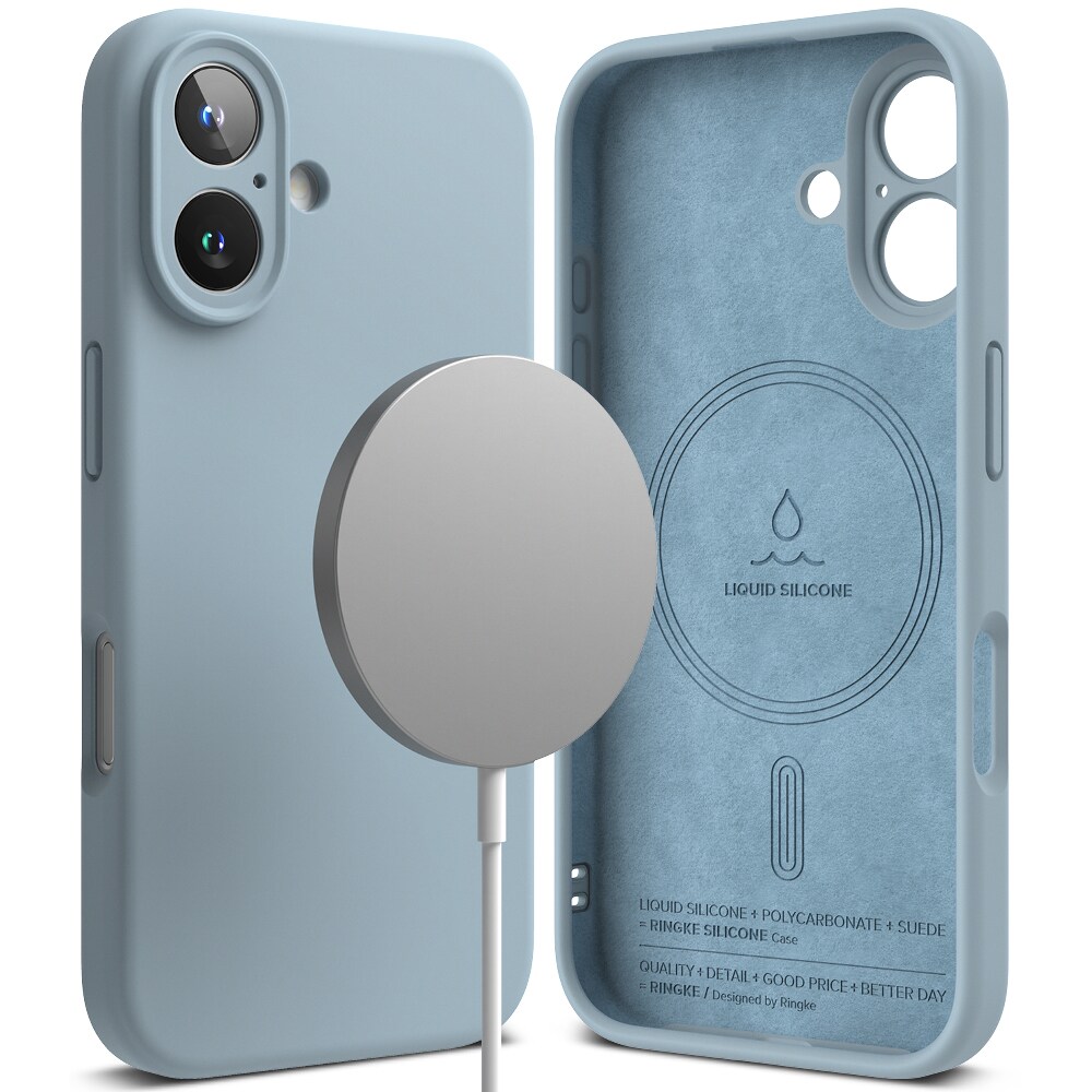 iPhone 16 MagSafe silikonecover, Blue