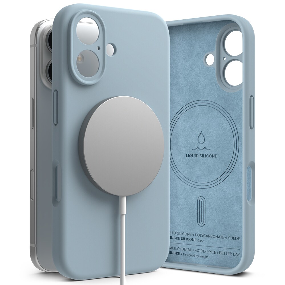 iPhone 16 MagSafe silikonecover, Blue