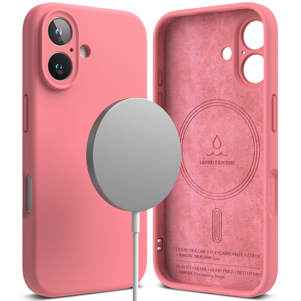 iPhone 16 MagSafe silikonecover, Pink