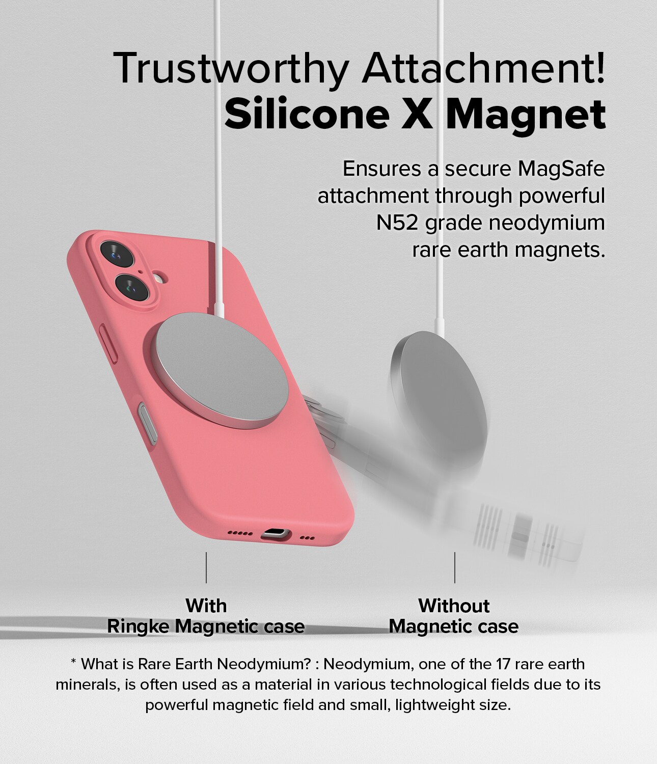 iPhone 16 MagSafe silikonecover, Pink
