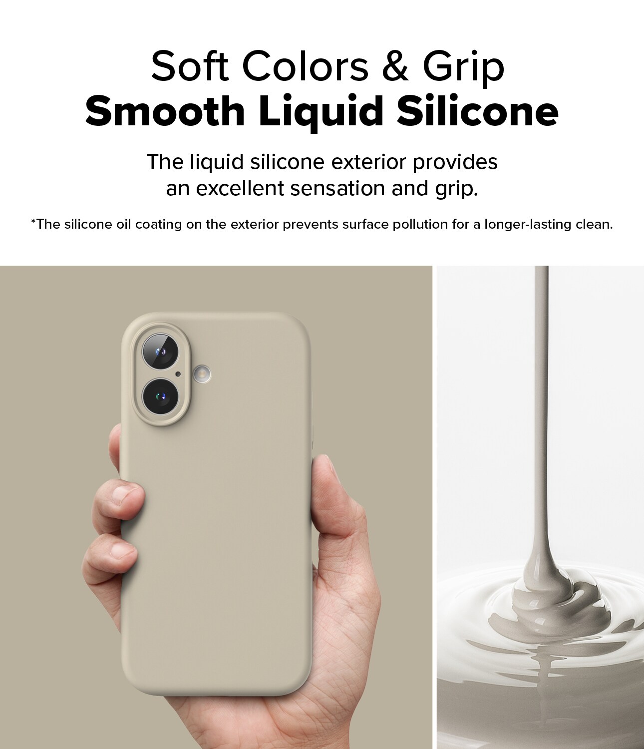 iPhone 16 MagSafe silikonecover, Stone