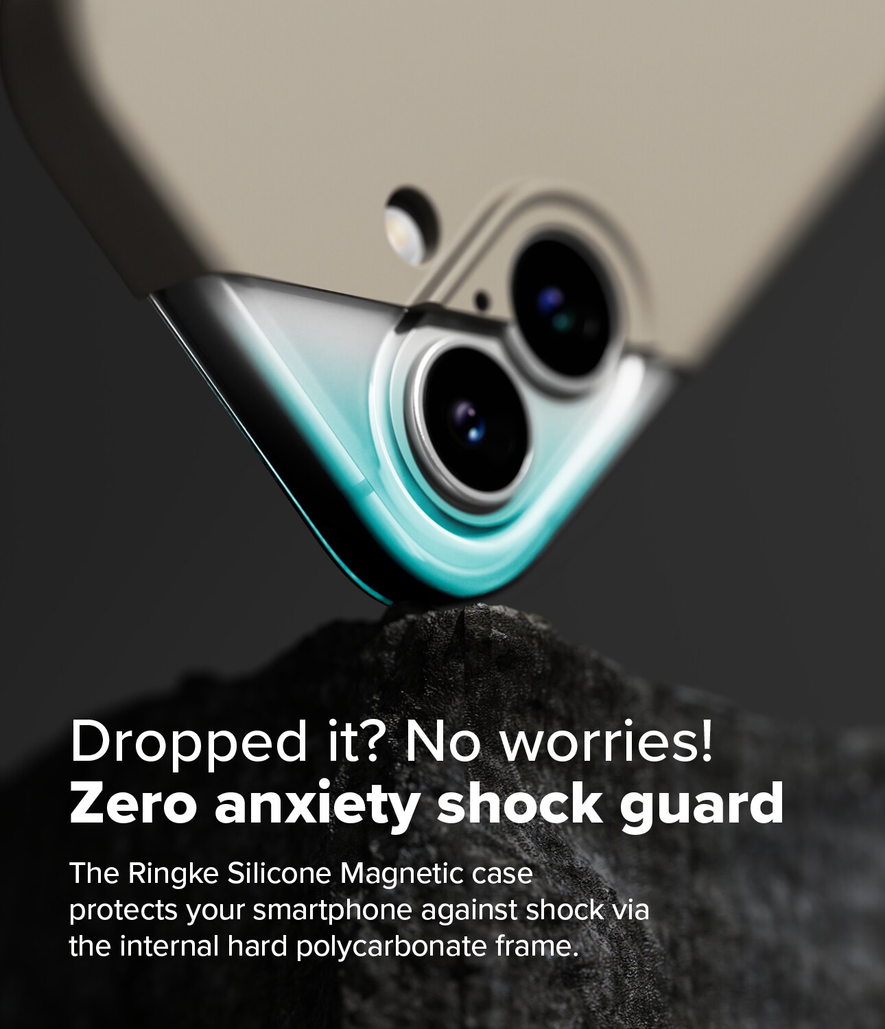 iPhone 16 MagSafe silikonecover, Stone