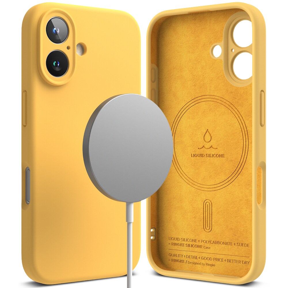 iPhone 16 MagSafe silikonecover, Yellow