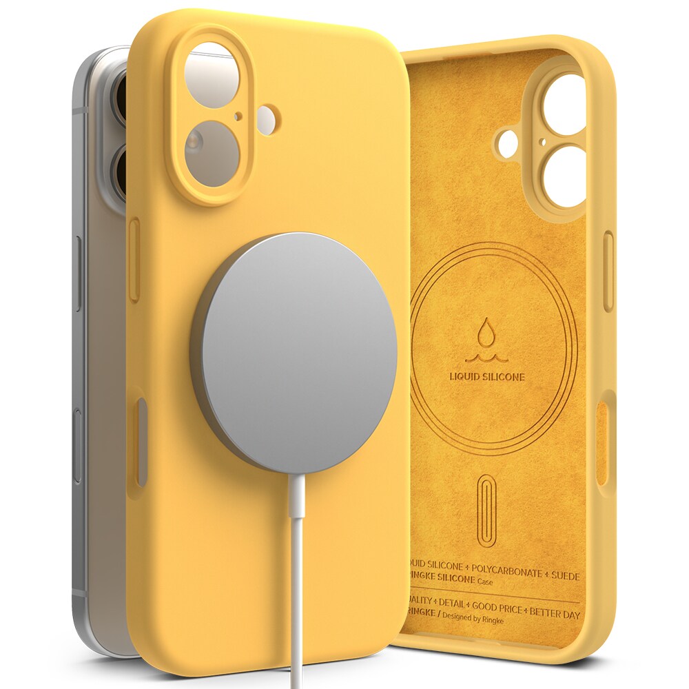 iPhone 16 MagSafe silikonecover, Yellow