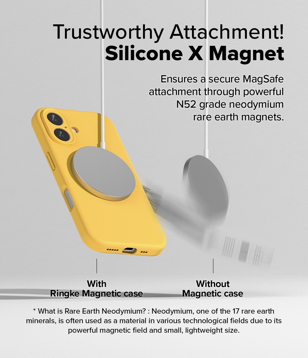 iPhone 16 MagSafe silikonecover, Yellow