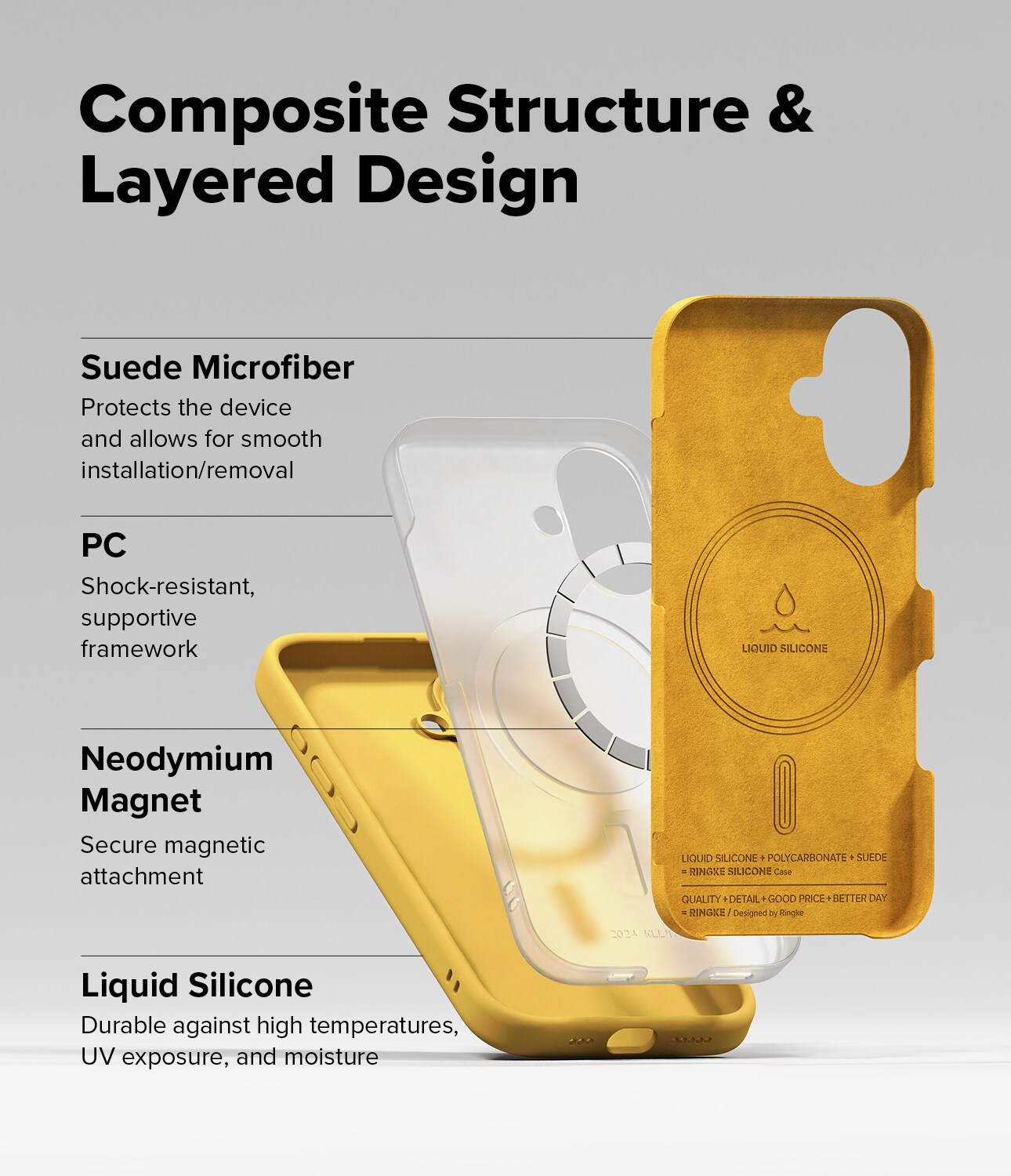 iPhone 16 MagSafe silikonecover, Yellow