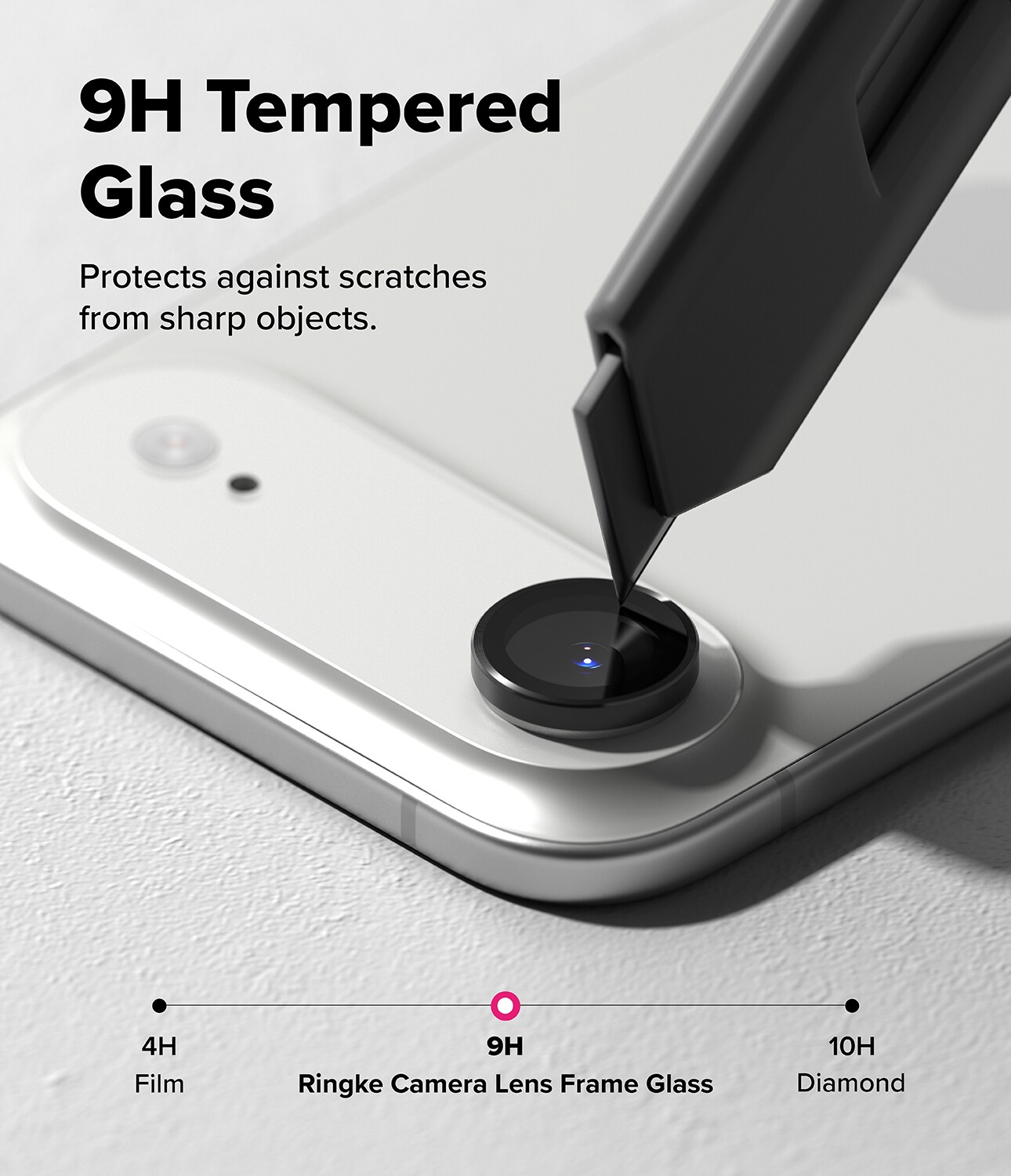 iPhone 17 Air 2-pak linsebeskyttere med aluminiumsramme, Sort