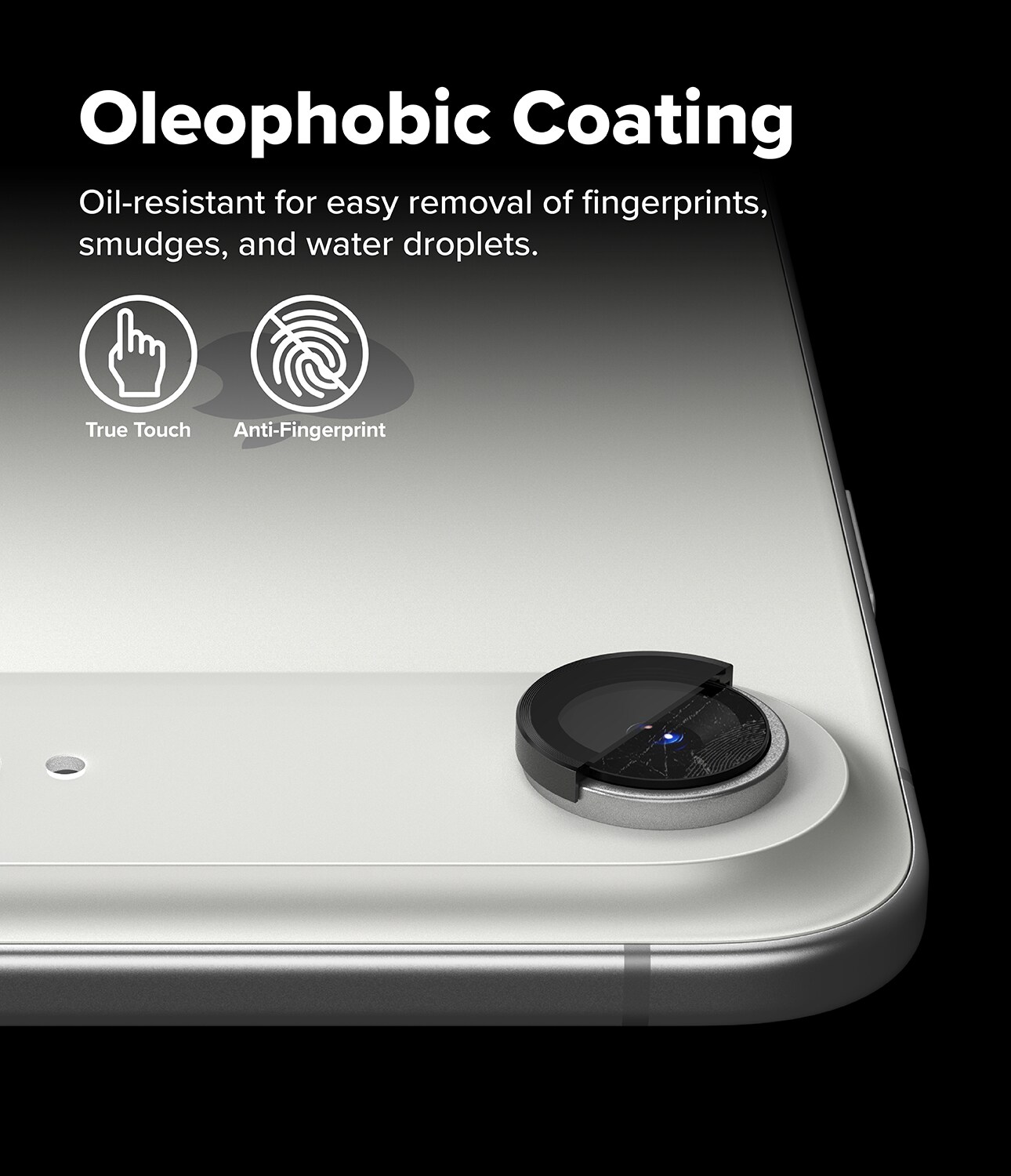 iPhone 17 Air 2-pak linsebeskyttere med aluminiumsramme, Sort
