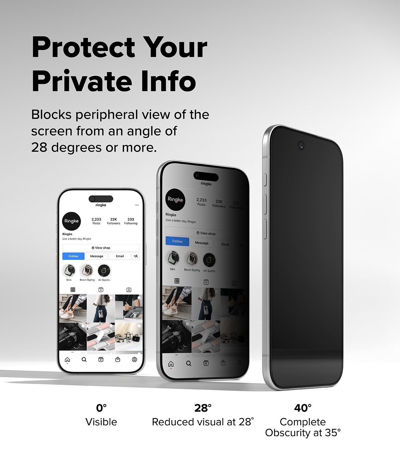 iPhone 17 Air Anti-spy skærmbeskytter i glas med monteringsramme (2-pak)