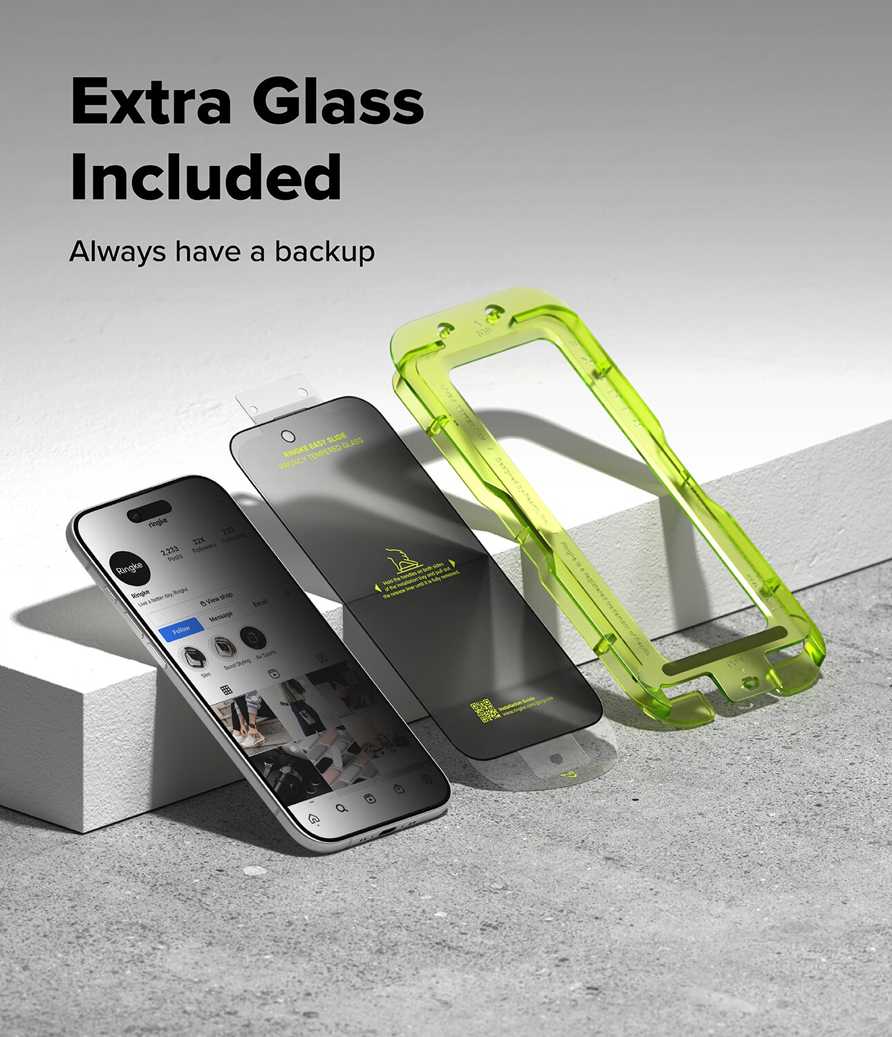 iPhone 17 Air Anti-spy skærmbeskytter i glas med monteringsramme (2-pak)