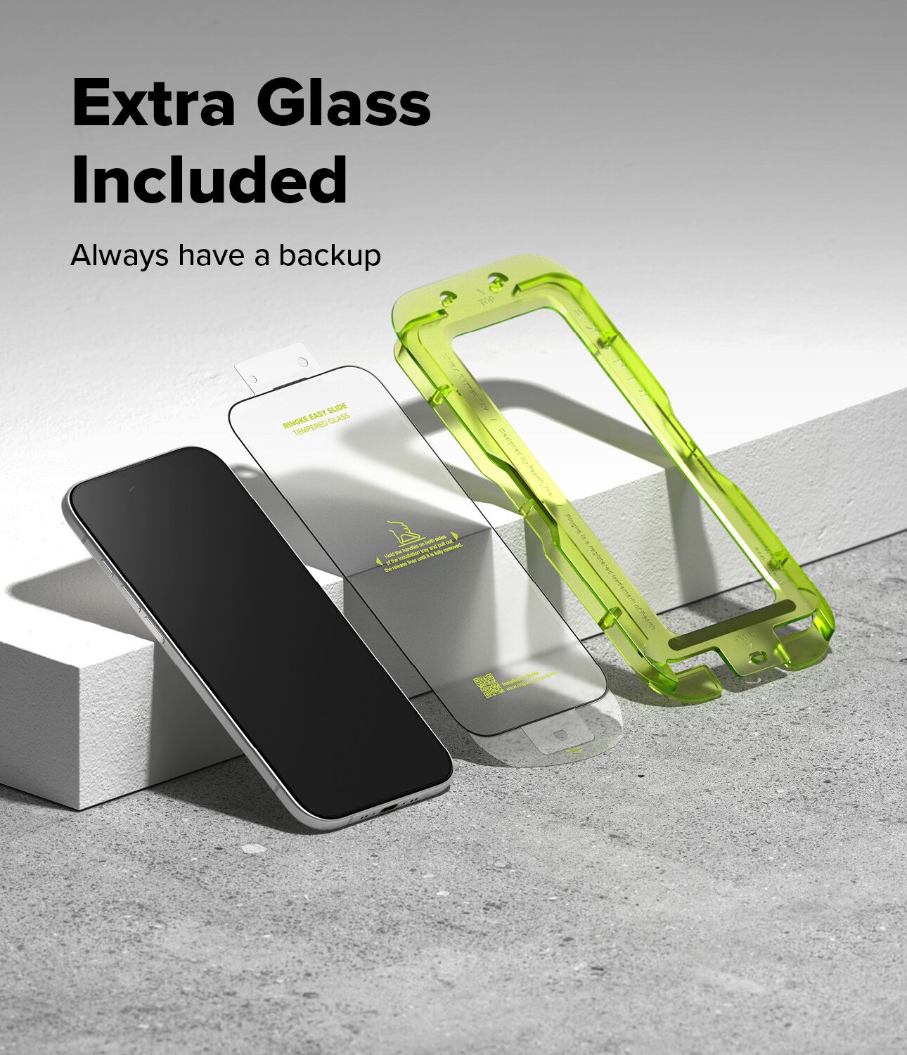 iPhone 17 Air Skærmbeskytter i glas med monteringsramme (2-pak)