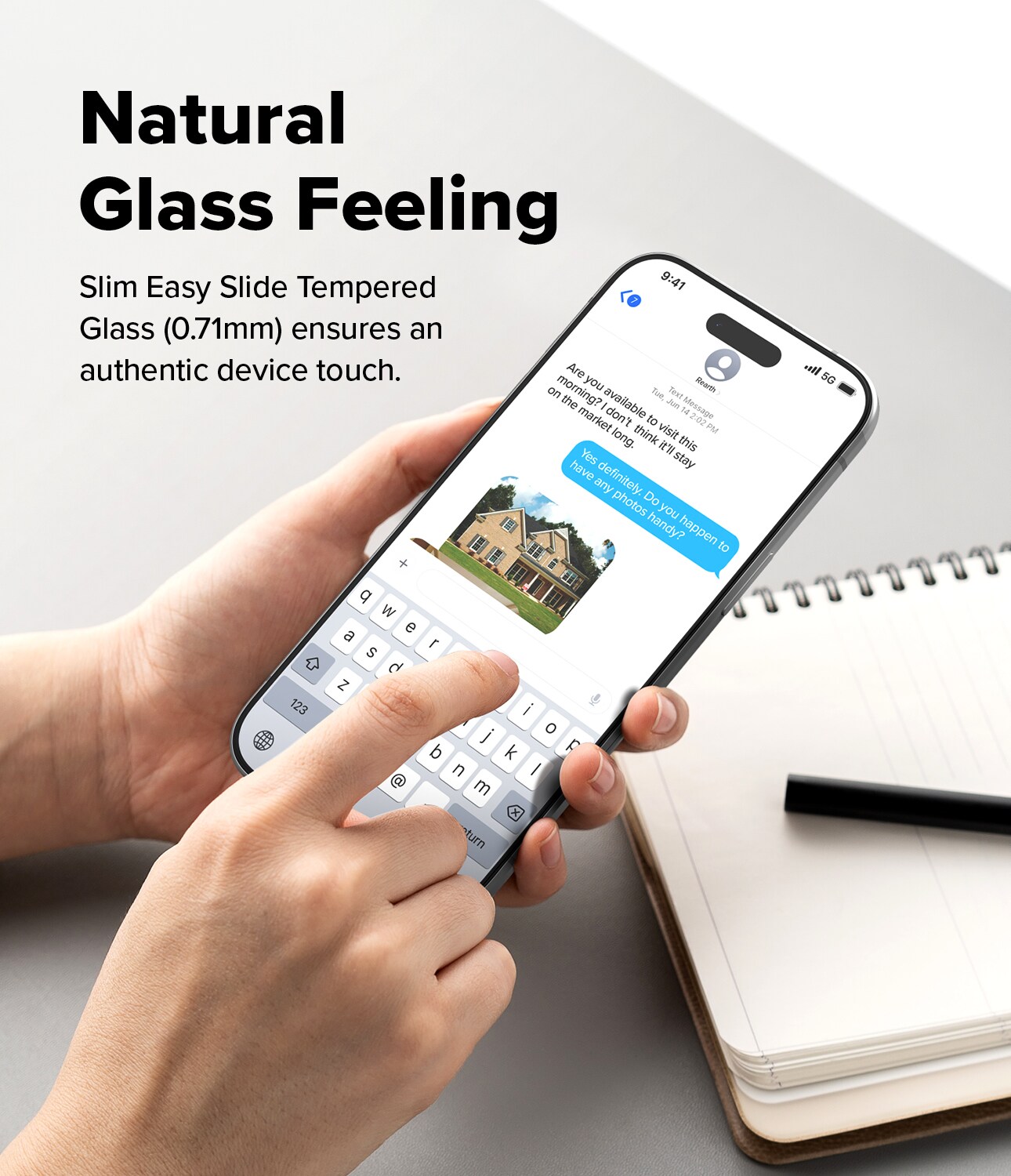 iPhone 17 Air Skærmbeskytter i glas med monteringsramme (2-pak)