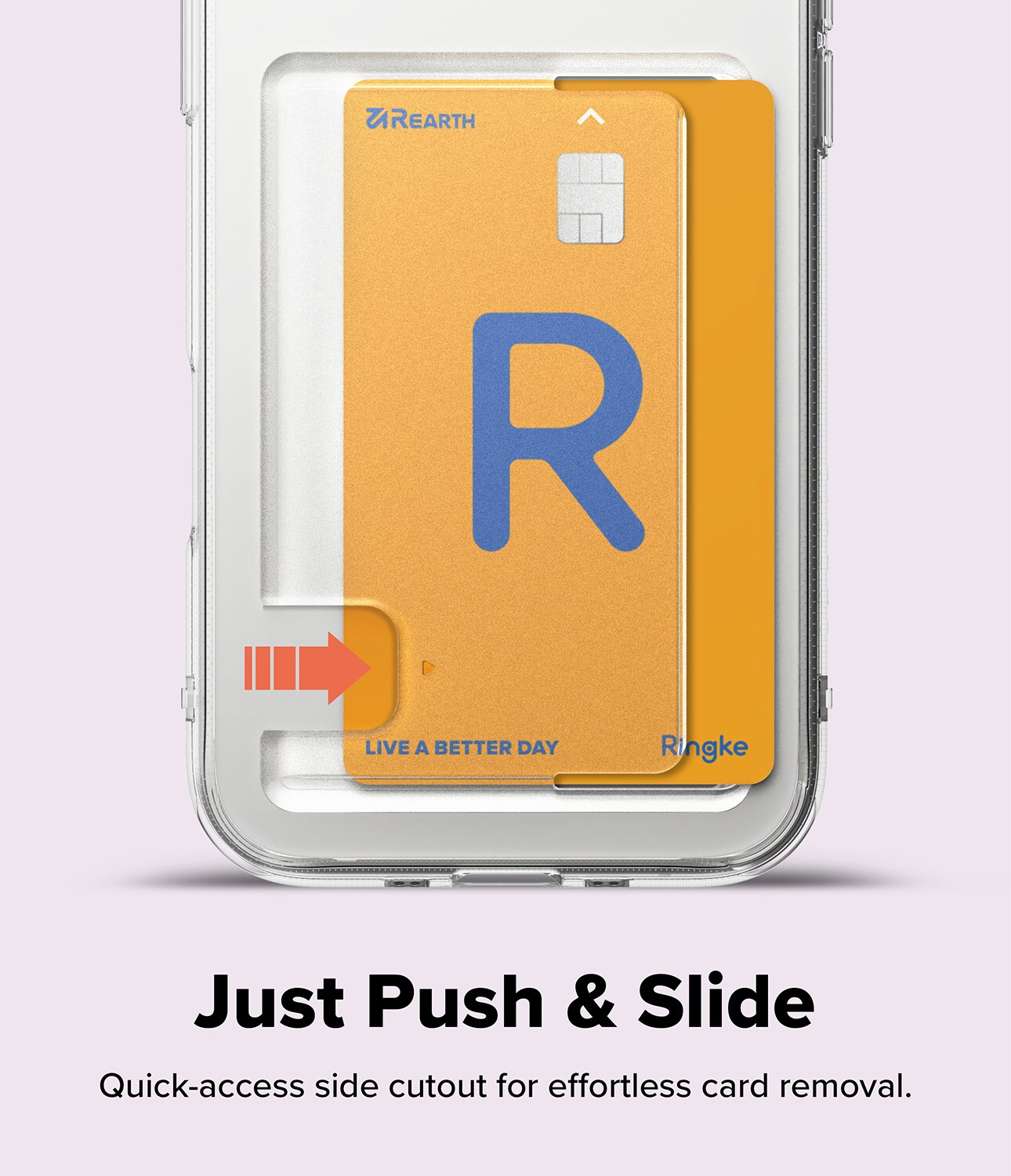 iPhone 17 Air Fusion cover med kortholder, Gennemsigtig