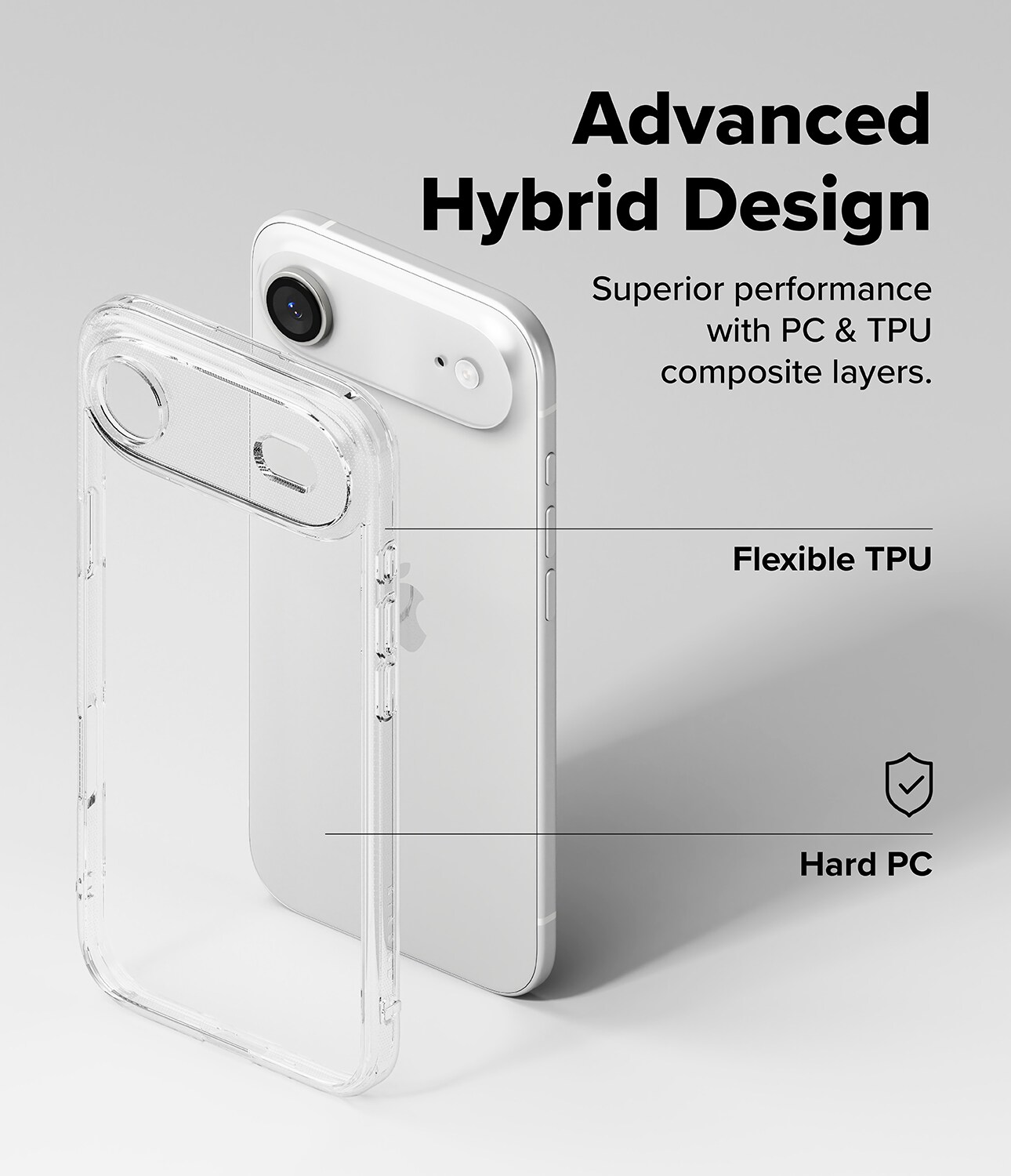 iPhone 17 Air Fusion cover, Clear