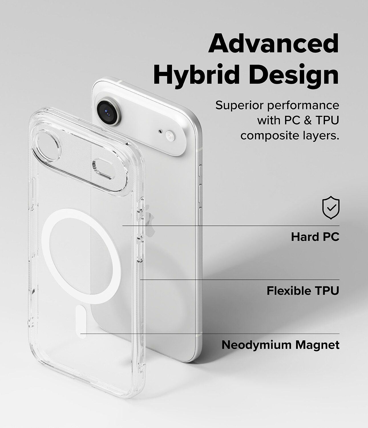 iPhone Air Fusion MagSafe cover, Gennemsigtig