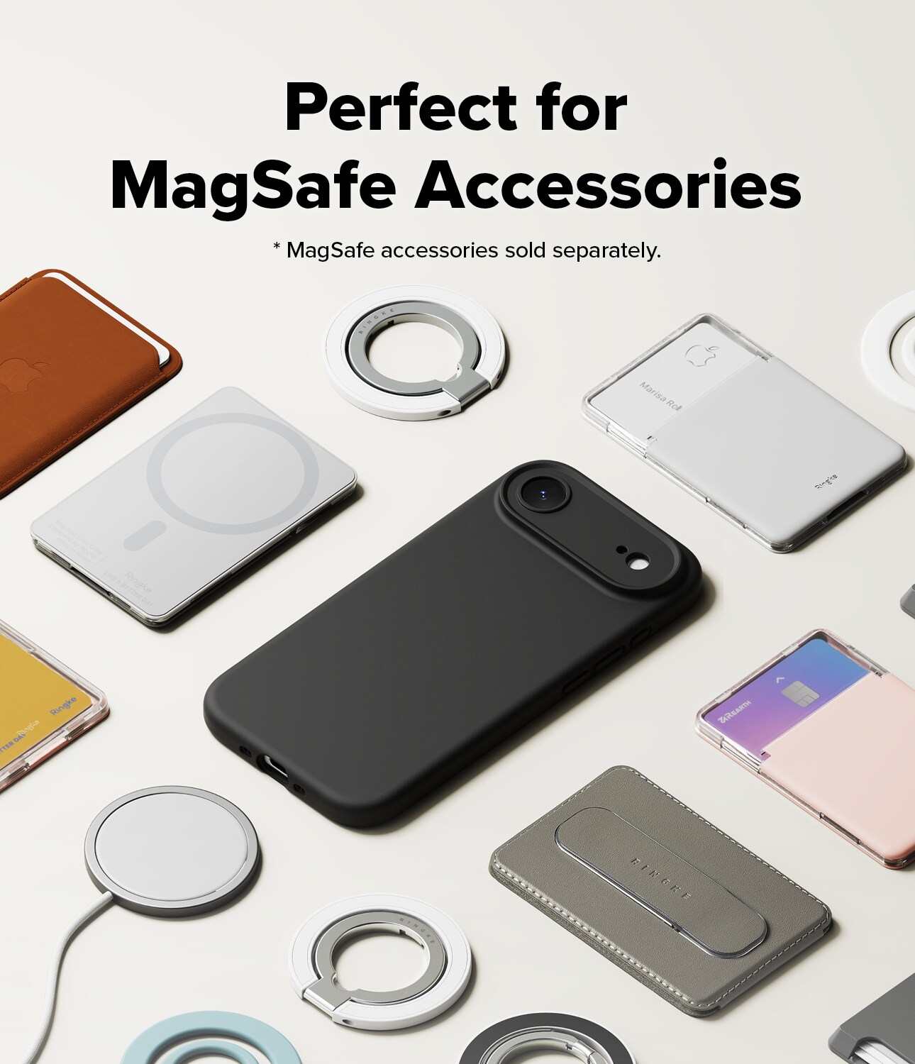 iPhone 17 Air MagSafe silikonecover, Black