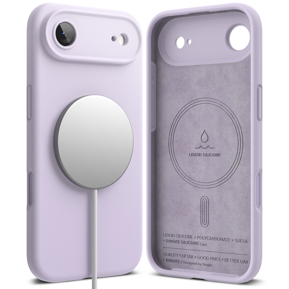iPhone 17 Air MagSafe silikonecover, Light Purple