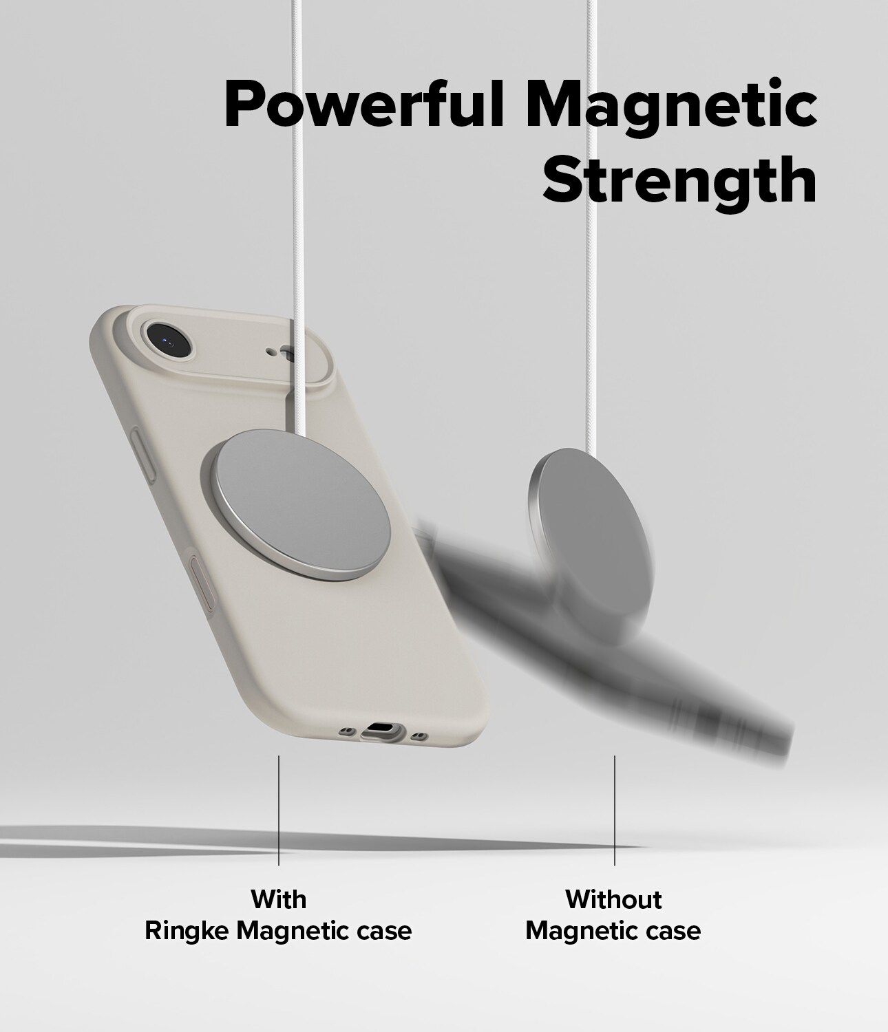 iPhone 17 Air MagSafe silikonecover, Stone