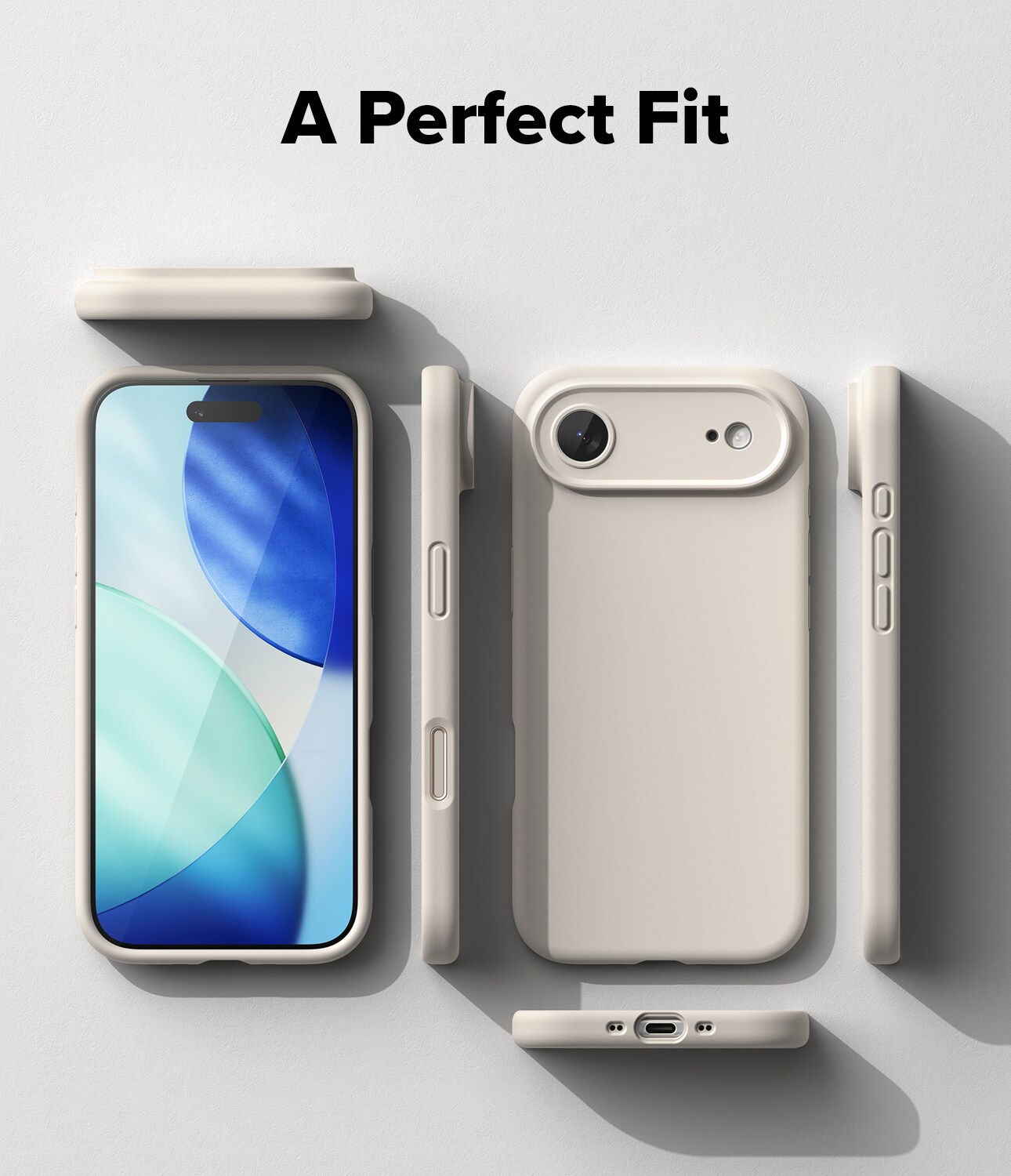 iPhone 17 Air MagSafe silikonecover, Stone