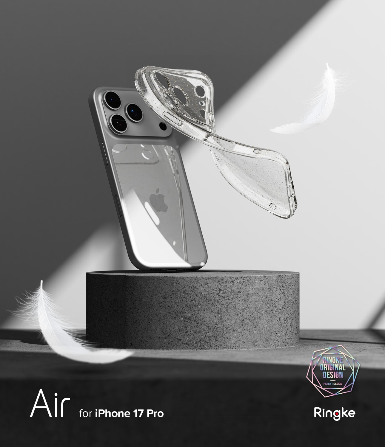 iPhone 17 Pro Air Cover Glitter Clear