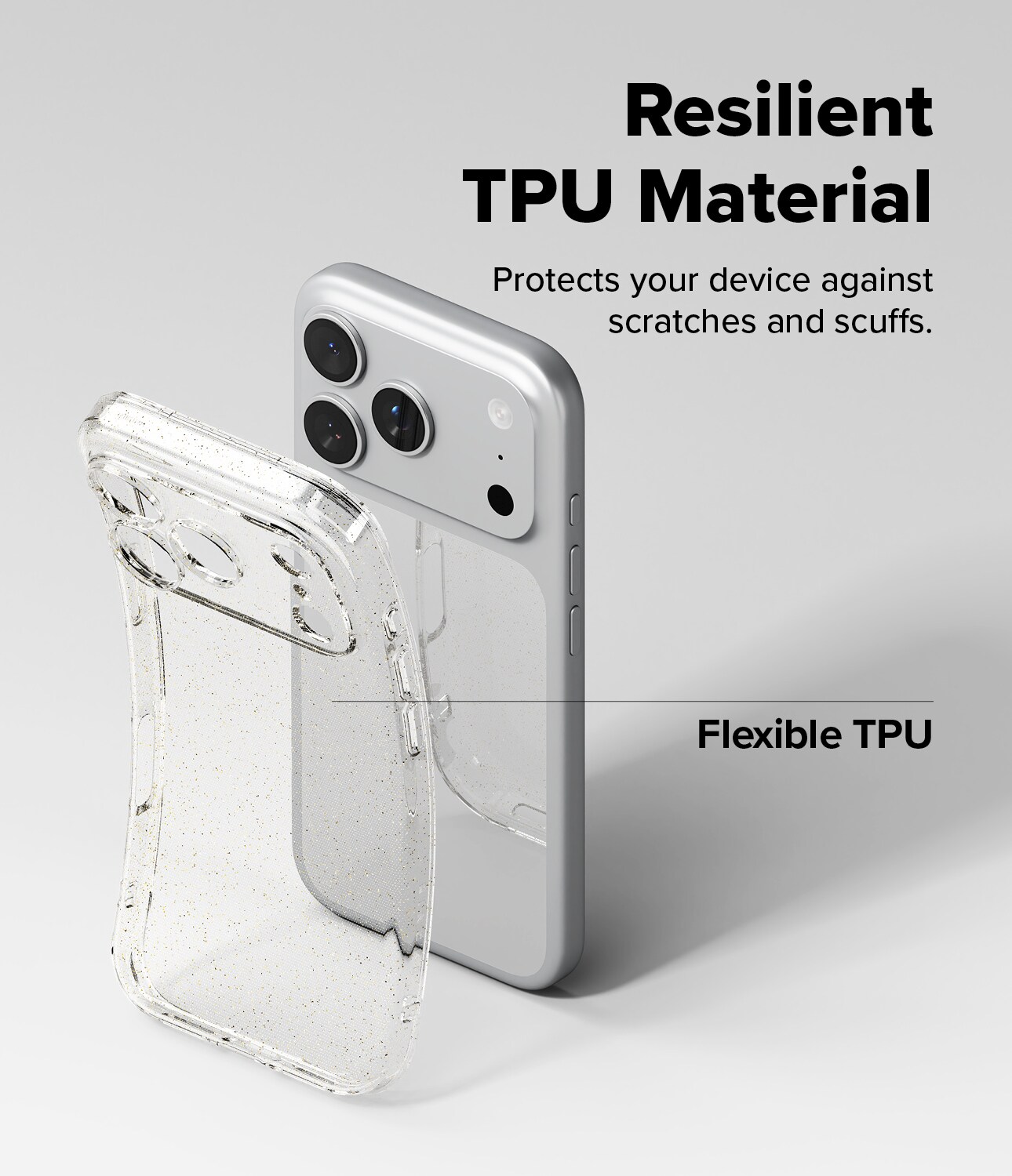 iPhone 17 Pro Air Cover Glitter Clear