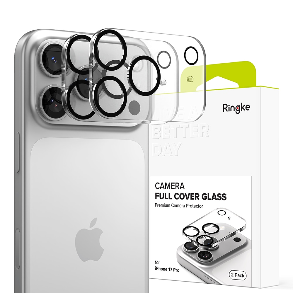 iPhone 17 Pro Kamerabeskyttelse i glas (2-pak)