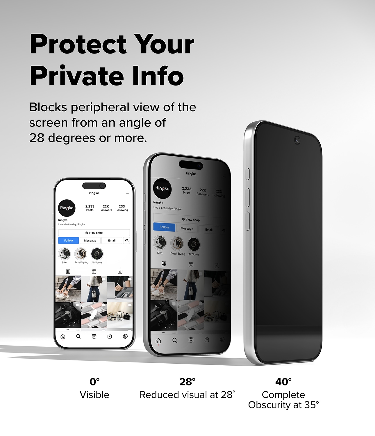 iPhone 17 Pro Max Anti-spy skærmbeskytter i glas med monteringsramme (2-pak)