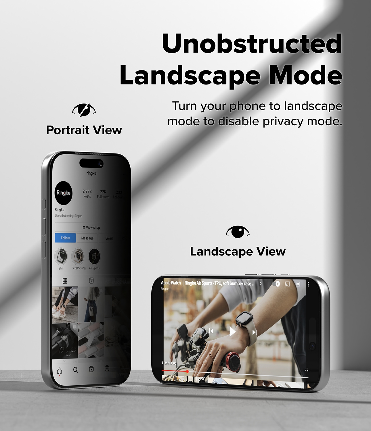 iPhone 17 Pro Max Anti-spy skærmbeskytter i glas med monteringsramme (2-pak)