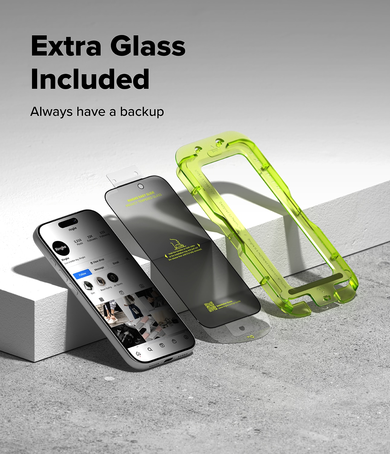 iPhone 17 Pro Max Anti-spy skærmbeskytter i glas med monteringsramme (2-pak)