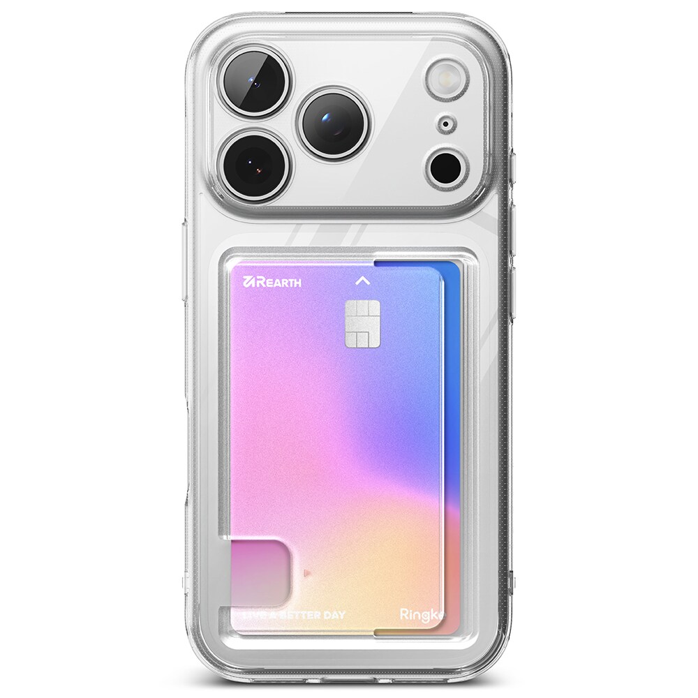 iPhone 17 Pro Max Fusion cover med kortholder, Gennemsigtig