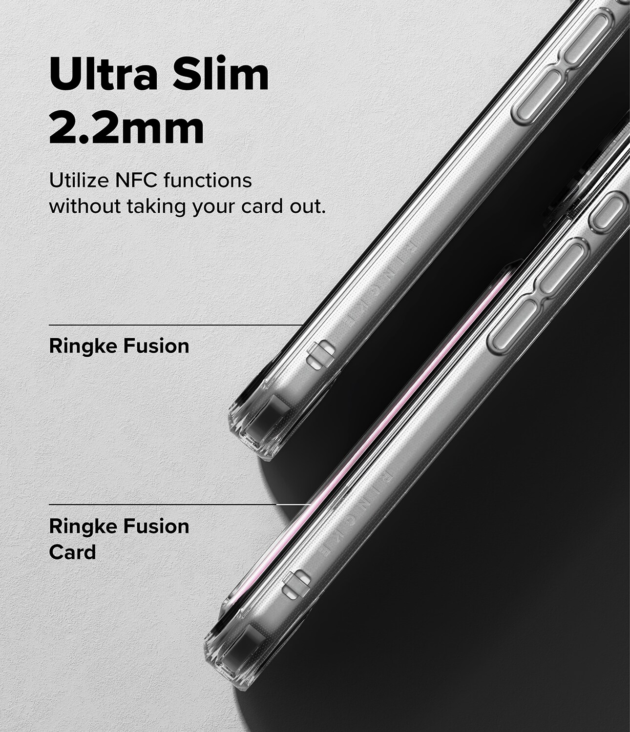 iPhone 17 Pro Max Fusion cover med kortholder, Gennemsigtig