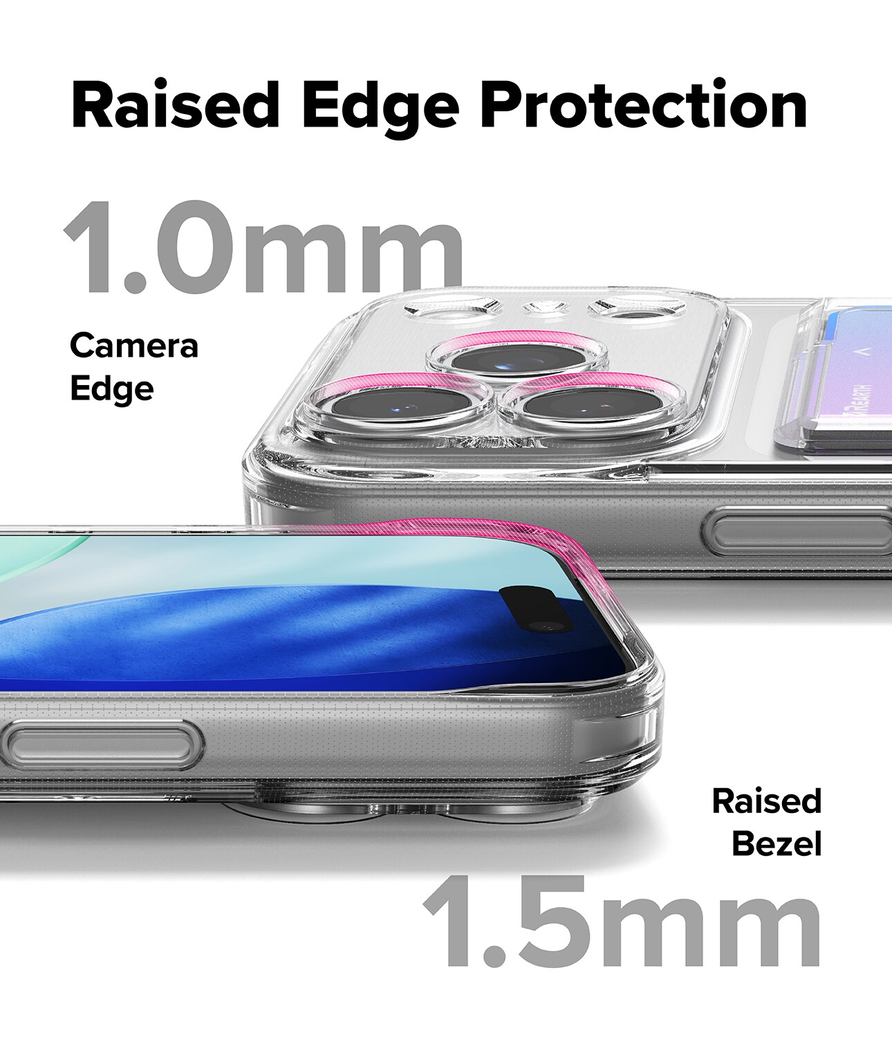 iPhone 17 Pro Max Fusion cover med kortholder, Gennemsigtig
