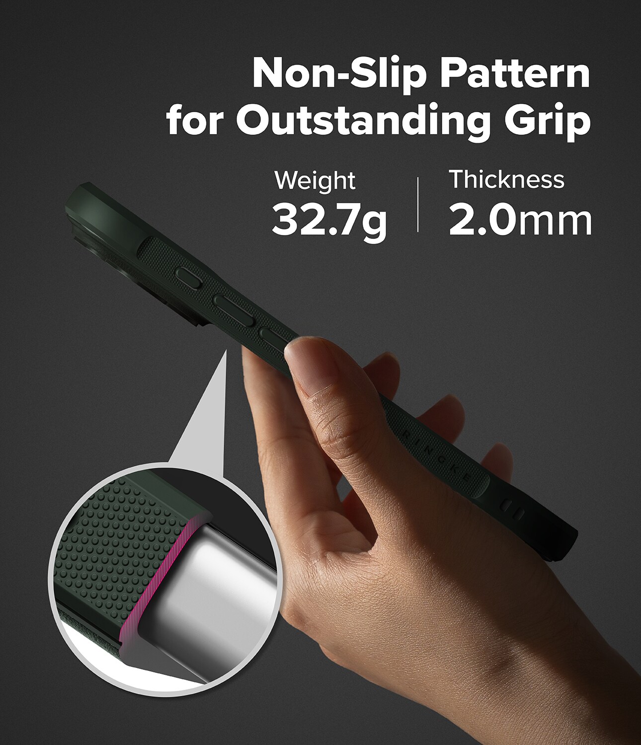 iPhone 17 Pro Onyx Cover, Dark Green