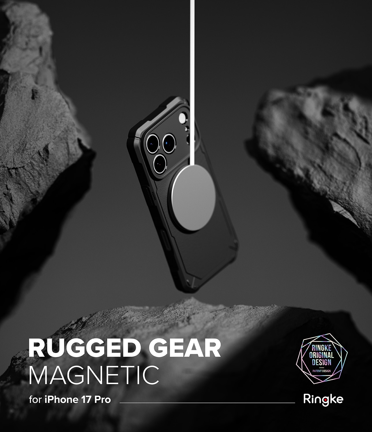 iPhone 17 Pro MagSafe Rugged Gear cover, Sort