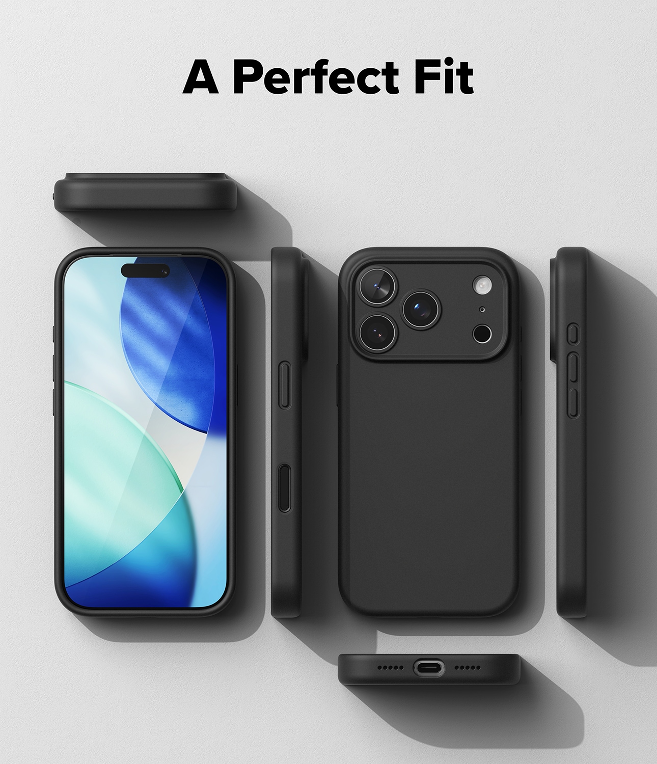 iPhone 17 Pro MagSafe silikonecover, Black
