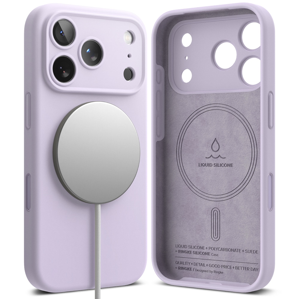 iPhone 17 Pro MagSafe silikonecover, Light Purple