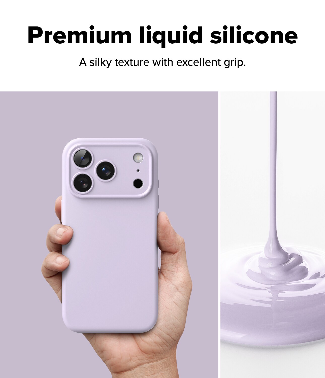 iPhone 17 Pro Max MagSafe silikonecover, Light Purple