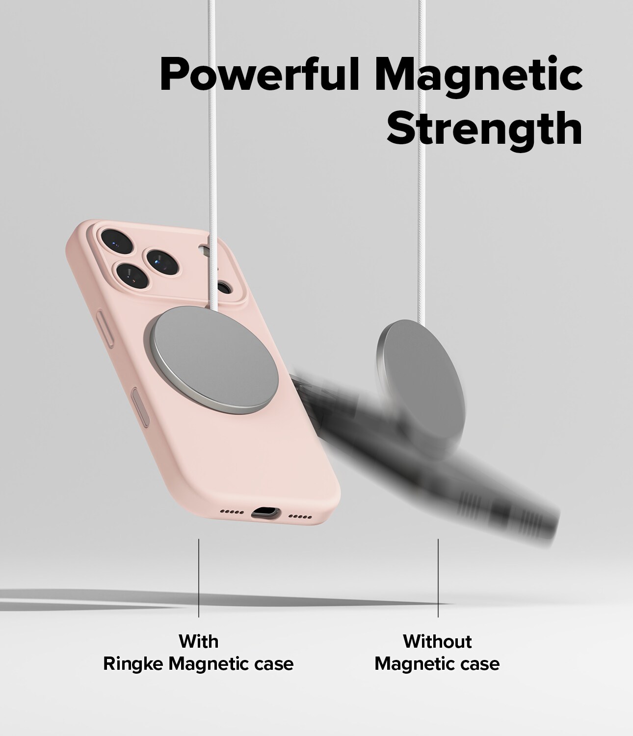 iPhone 17 Pro MagSafe silikonecover, Pink Sand