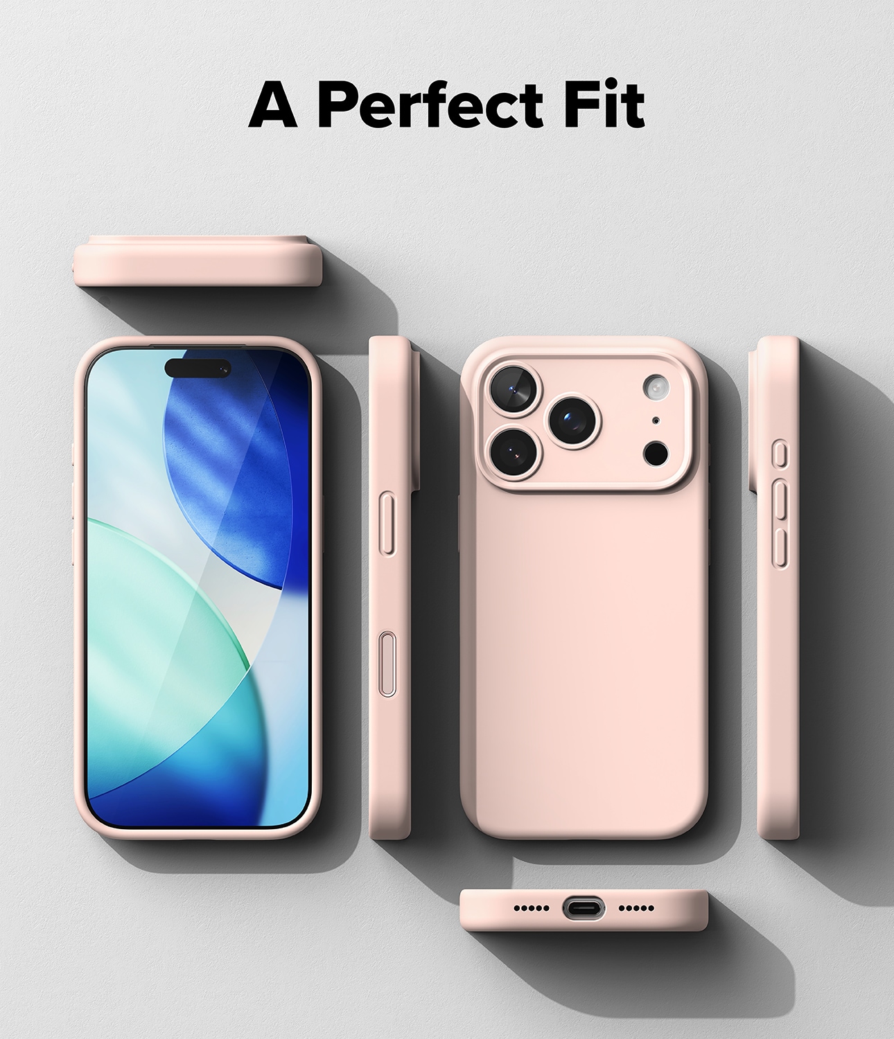iPhone 17 Pro MagSafe silikonecover, Pink Sand