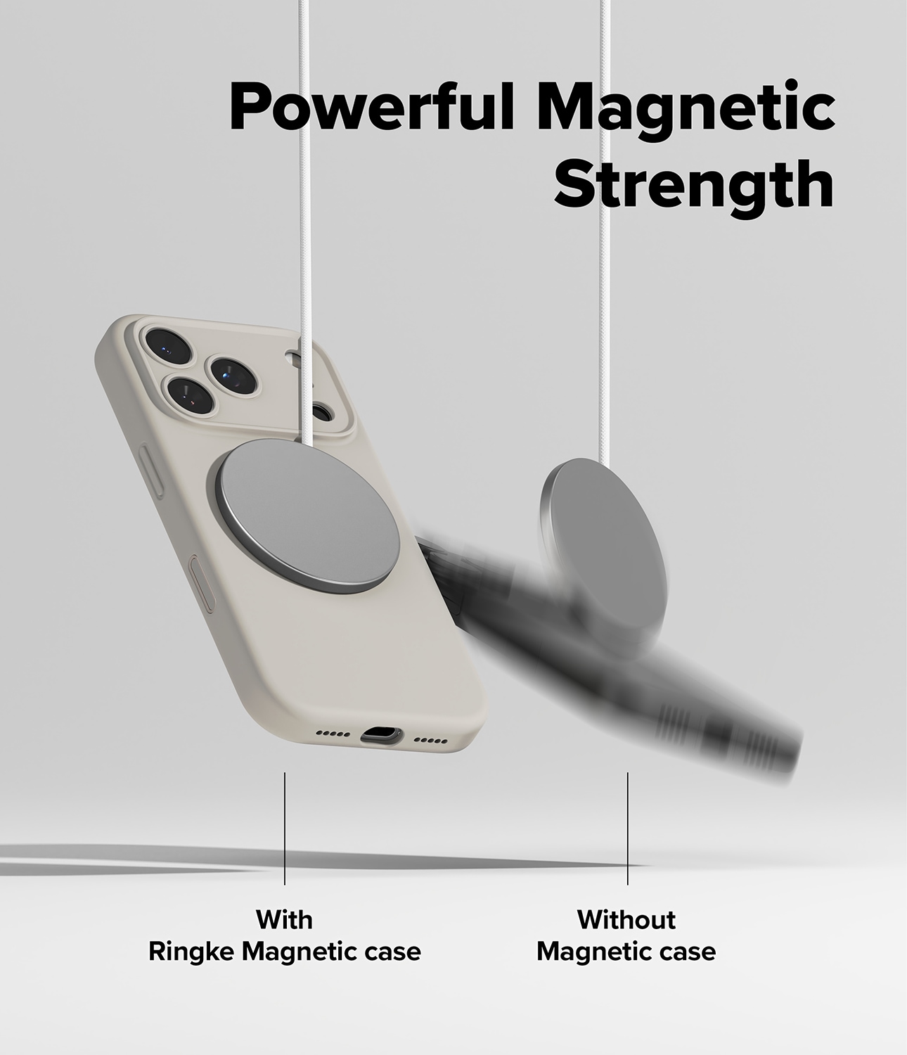 iPhone 17 Pro Max MagSafe silikonecover, Stone