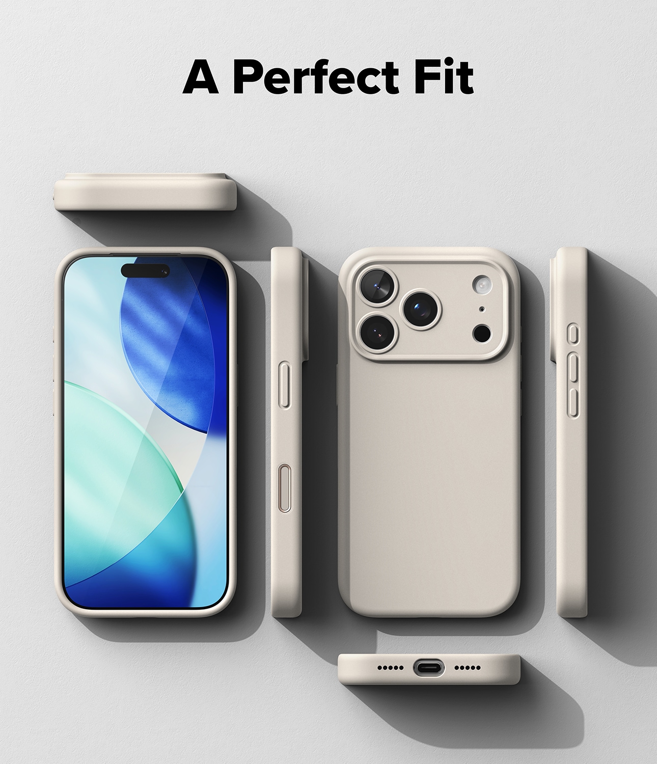 iPhone 17 Pro Max MagSafe silikonecover, Stone