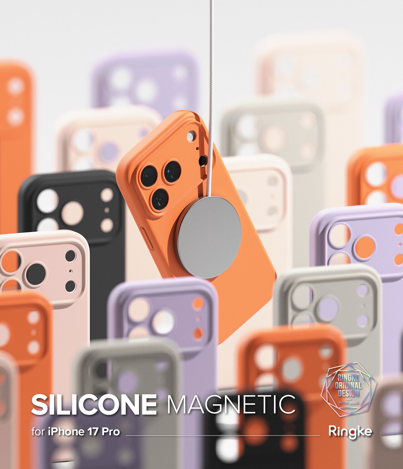 iPhone 17 Pro MagSafe silikonecover, Tangerine